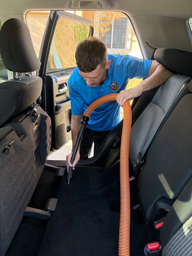Interior vacuum and crevice detailing in Scottsdale